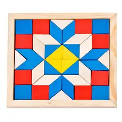Дети DIY головоломки деревянные игрушки геометрическая форма 3D ранняя развивающая игрушка Геометрия познание обучающие игрушки