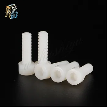 

20Pcs DIN912 M3 M4 M5 Plastic Nylon Hexagon Socket Head Cap Bolt Knurled Hand Screw