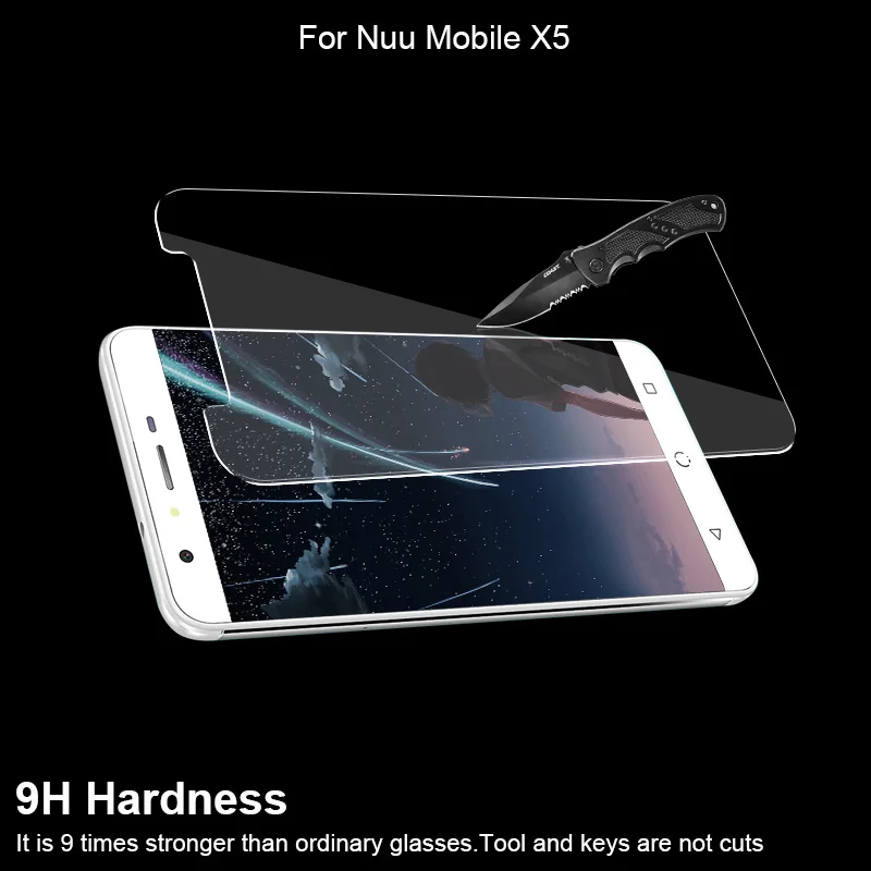 DyGod для Nuu Mobile X5 закаленное стекло 5 дюймов Переднее Защитная пленка Замена