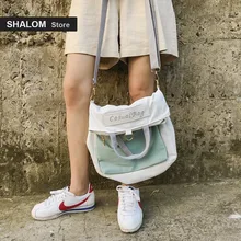 Рекомендуем много функций оба плеча женский холст одна посылка косой студенческий Рюкзак Tide сумка для женщин узор