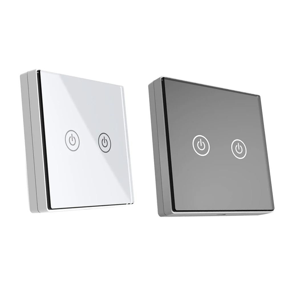 

2Pcs Smart Wireless Remote Control Wall Light Touch Switch LED Panel