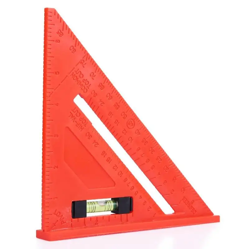 

Portable 45 Degrees Angle Ruler Multi-function Triangle Ruler Square Protractor Meter Carpenter Woodworking Measurement Tool