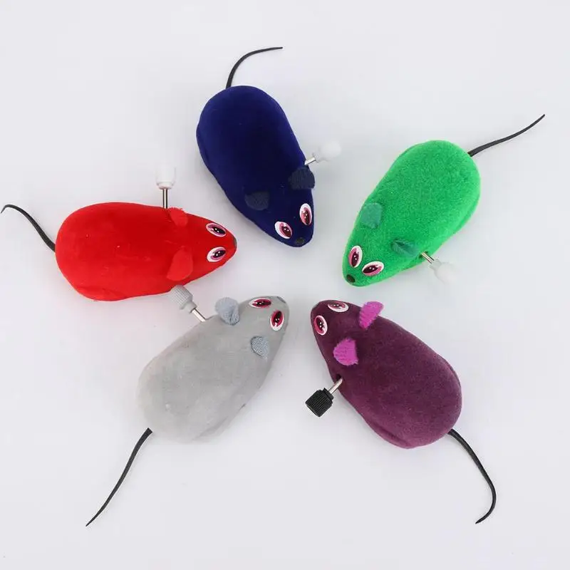 

Cat Mouse Toy Clockwork Cat Pet Interactive Toy For Cat Kitten Plush Mouse Playing Puzzle Funny Rats Toys Cat Products