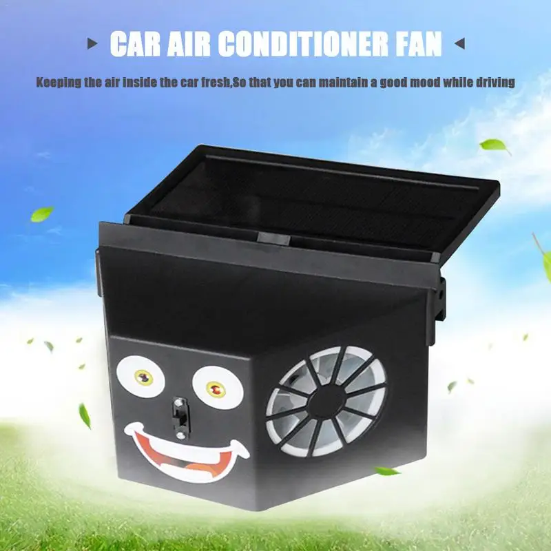 Solar Car Ventilation Fan Air Conditioner Powered Automatic Cooling Double Exhaust Vehicle | Автомобили и мотоциклы