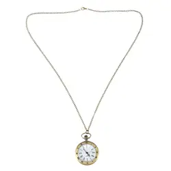 Большой один в виде ракушки римские ретро карманные часы Бронзовый кулон цепочки и ожерелья мужские и женские подарки