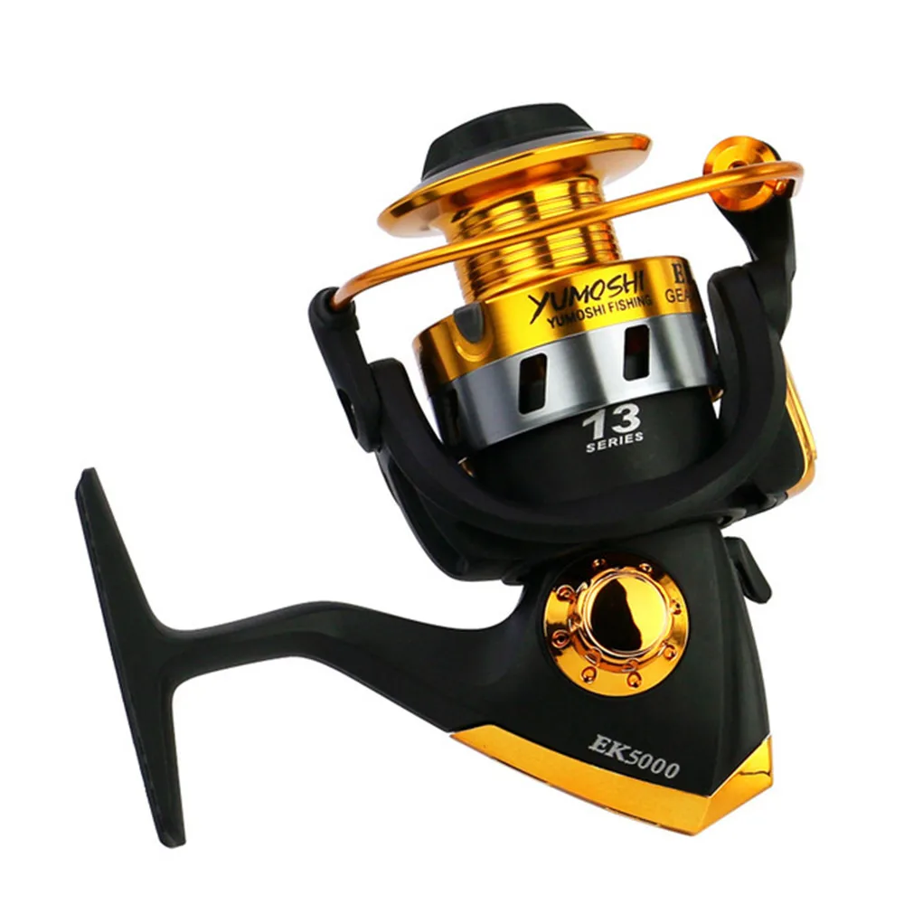 Fishing Reels Gapless Metal Rocker Spinning Fishing Reel 2500-7000 Series 5.5:1Wheel Fishing Accessories Spinning Reel Tackles