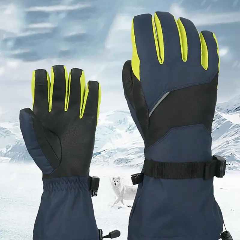 

Unisex Waterproof Ski Touch Screen Gloves Windproof Snowmobile Snowboard Winter Warm Thermal Skiing Gloves