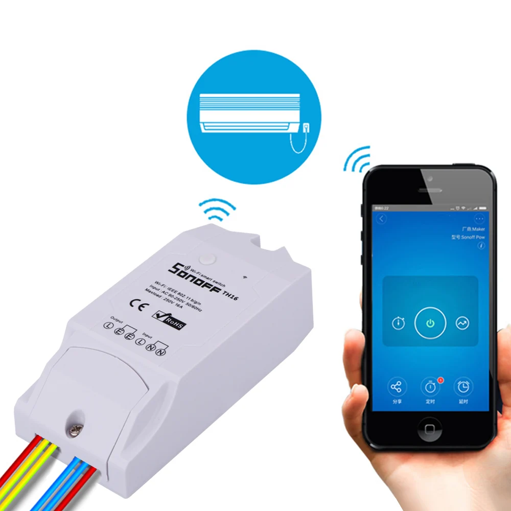 

Humidity Sensor Switch Wireless Probe Temperature Monitor Monitoring Wifi Smart Home Remote Controller