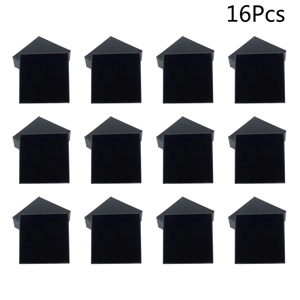 16 pcs Jewelry Organizer Delicate Vintage Kraft Paper Jewel Case Jewelry Boxes for Earrings Necklaces Rings Brooches