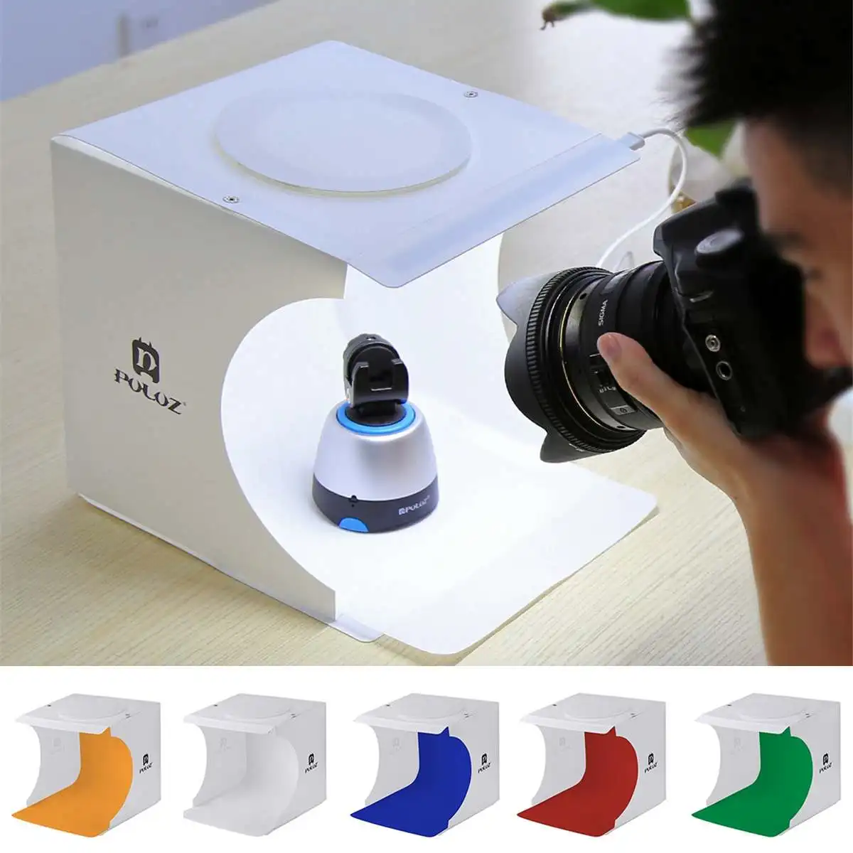 

PULUZ Portable Mini Photo Studio Box Photography Boxes Photography Backdrop LED Light Room Tent Tabletop Shooting New Arrival