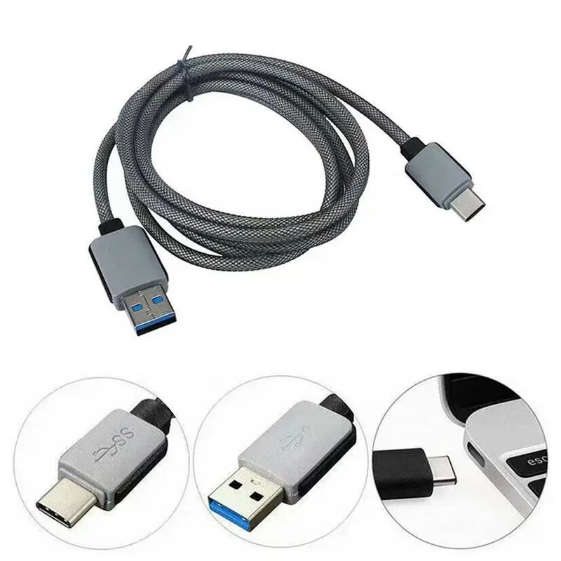 

Fast Charging Cable USB 3.1 Type-C Converting Into USB 3.0 Charger Cable Braided Fish Net Data Wire Charger Wire