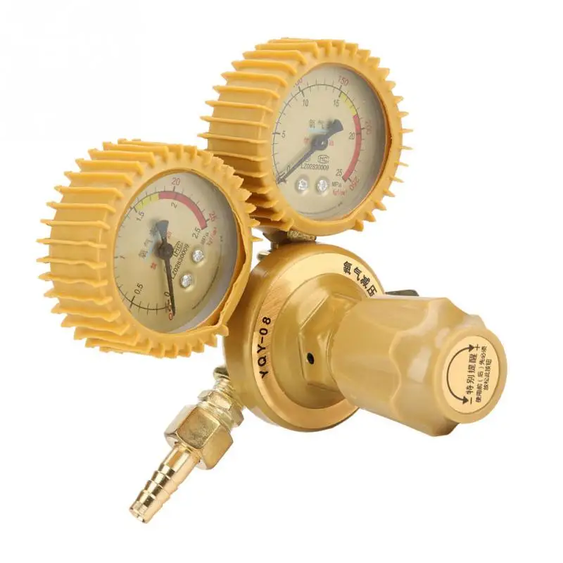 

1pc Brass Regulator Oxygen Pressure Reducer Dual Gauge 0-25MPa Welding Cutting Tools High Quality 2019