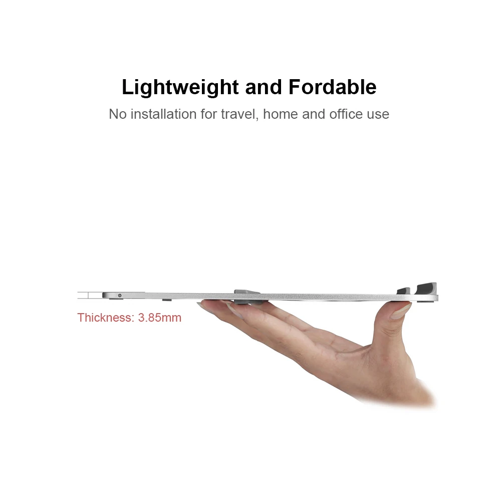 BUBM Laptop Stand Bracket Foldable and Hollow Cooling Aluminum Portable PC Holder for Apple Macbook and Most Laptops Computers BUBM Laptop Stand Bracket Foldable and Hollow Cooling Aluminum Portable PC Holder for Apple Macbook and Most Laptops Computers