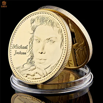 

World Pop Music World Dance King Michael Jackson Gold Plated 999 Celebrity Commemorative Coin Collection