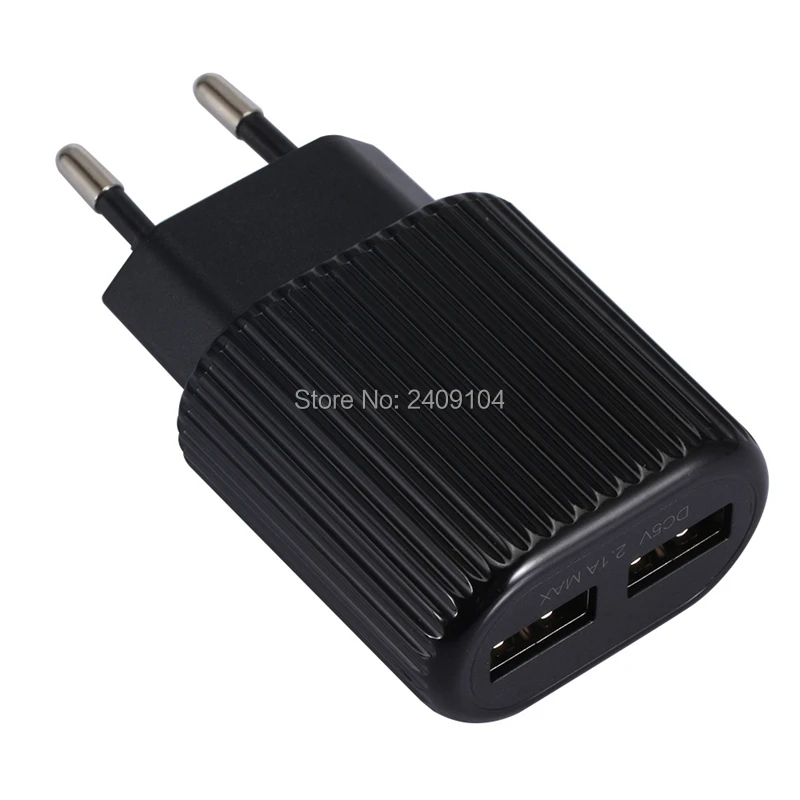 200 шт/партия 5 в 2.1A ЕС вилка AC Путешествия 2 USB настенное зарядное устройство для iPhone x xr xs max 8 7 6 5 samsung телефон адаптер