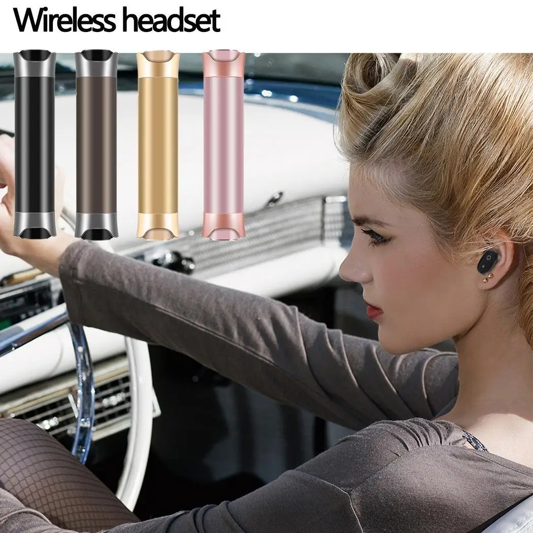 Мини Беспроводная bluetooth гарнитура стерео музыкальные наушники с батареей все