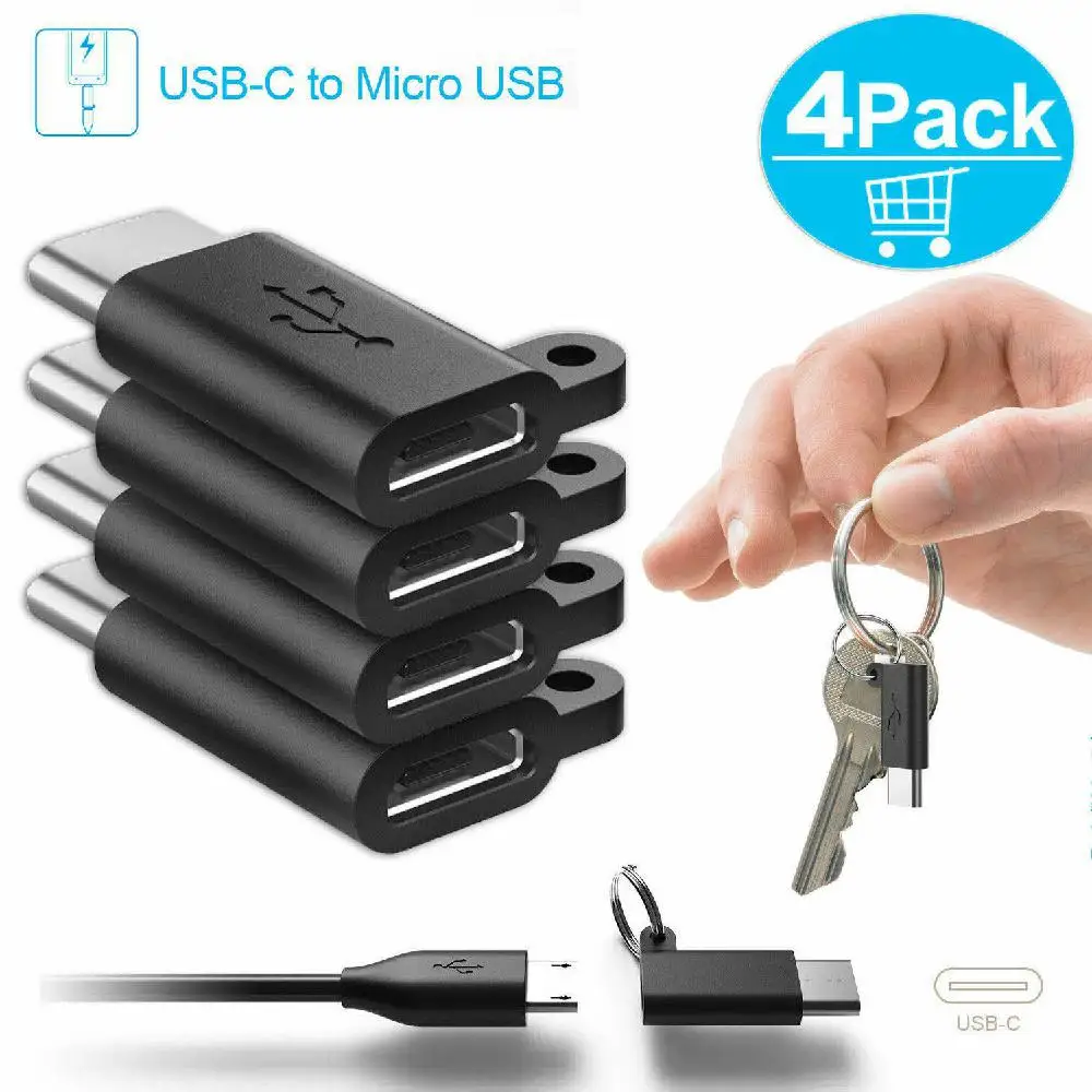 Нет 4 шт. USB C Мужской микро Женский конвертер Разъем 3 1 type адаптер| |