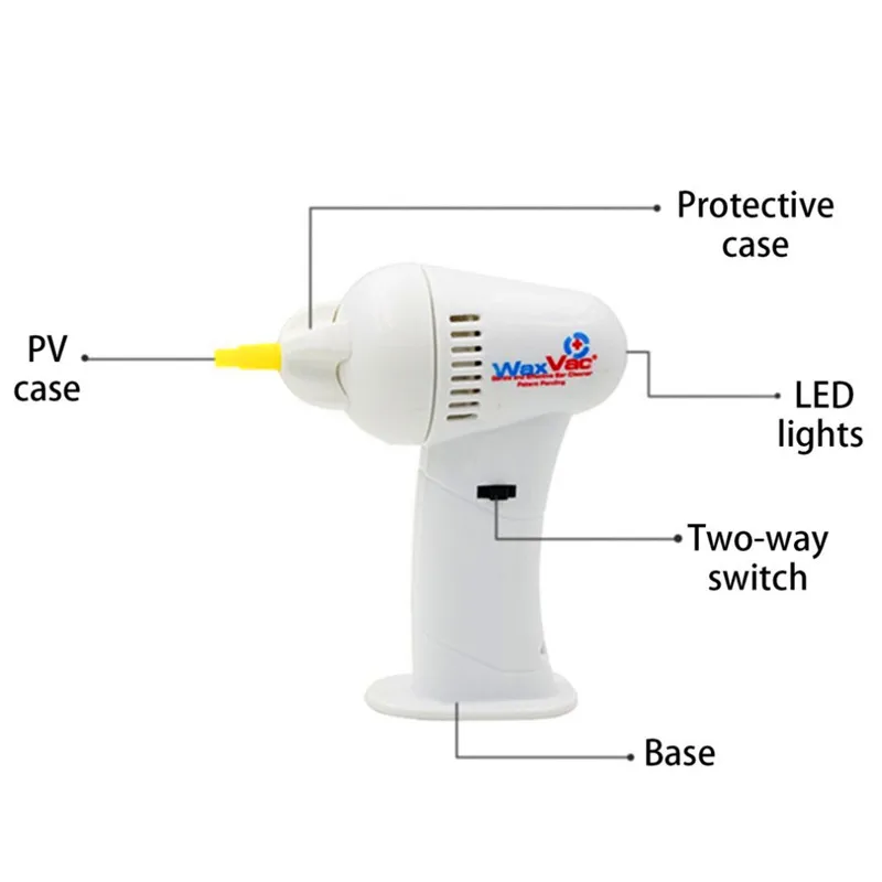 Безболезненный Электрический Очиститель для ушей, беспроводное устройство для чистки ушей, вакуумные наборы для удаления ушной серы