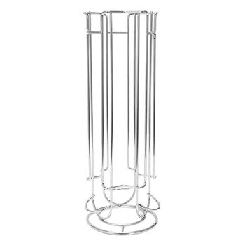 

OASISWJ Display Capsule Rack Rotatable Coffee Pod Holder Stand Storage Shelves For 18Pcs Capsule