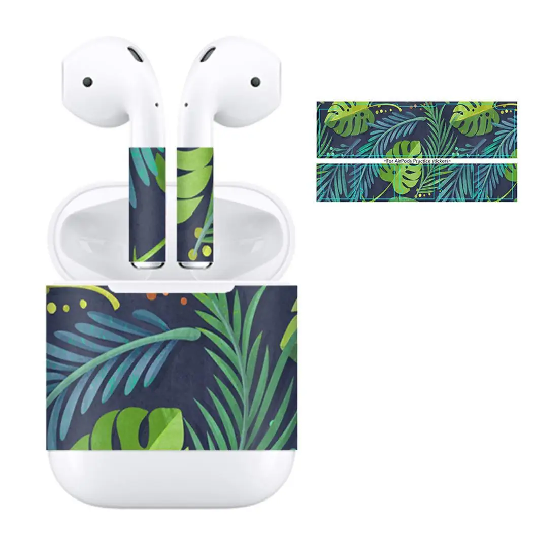 

Multicolor PET Stickers Protective Earphone Case Skin Home, Outdoor, etc Decal For 1 Sheet AirPods