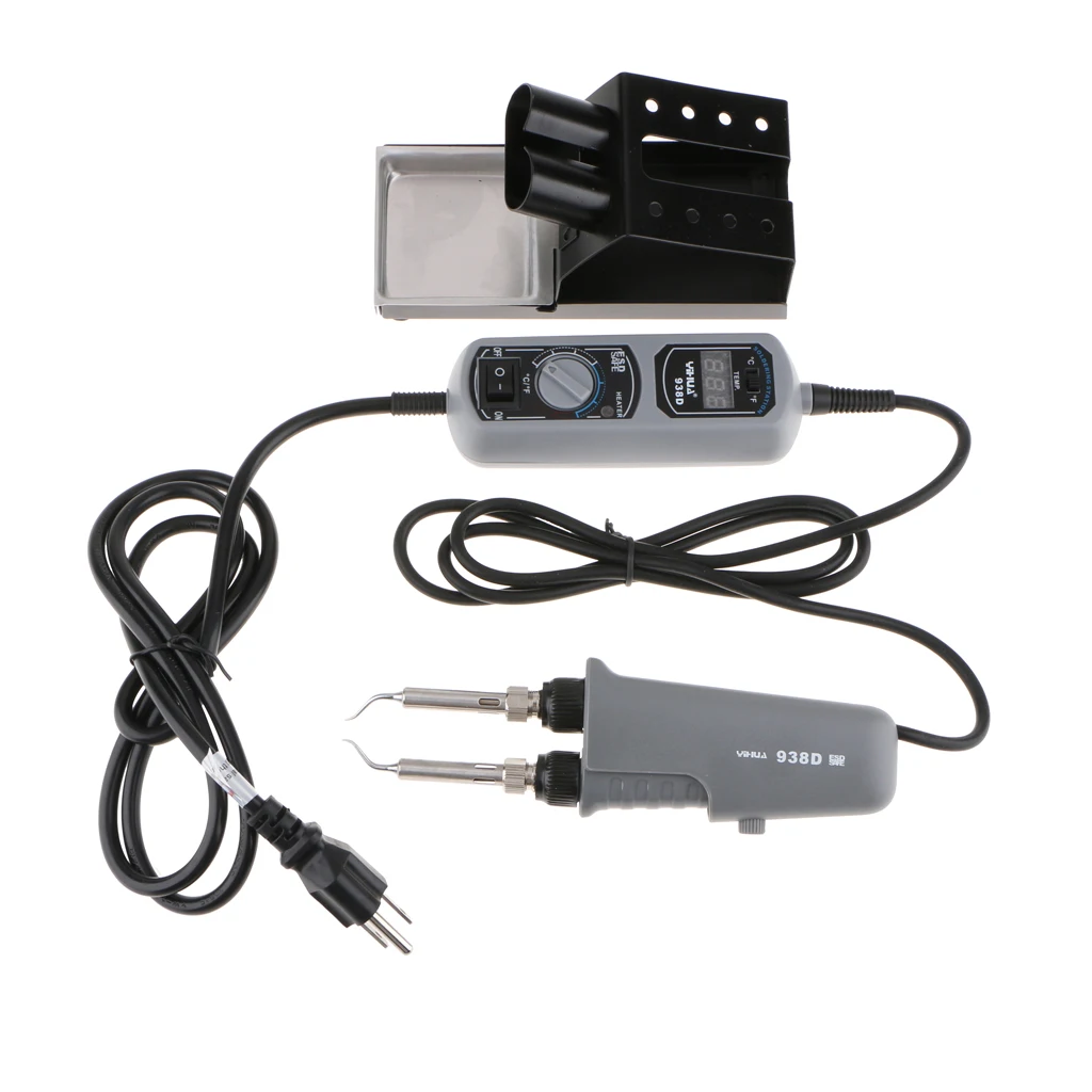 

938D 220v/110V Electric Tweezers LED Digital Soldering Rework Station 120W