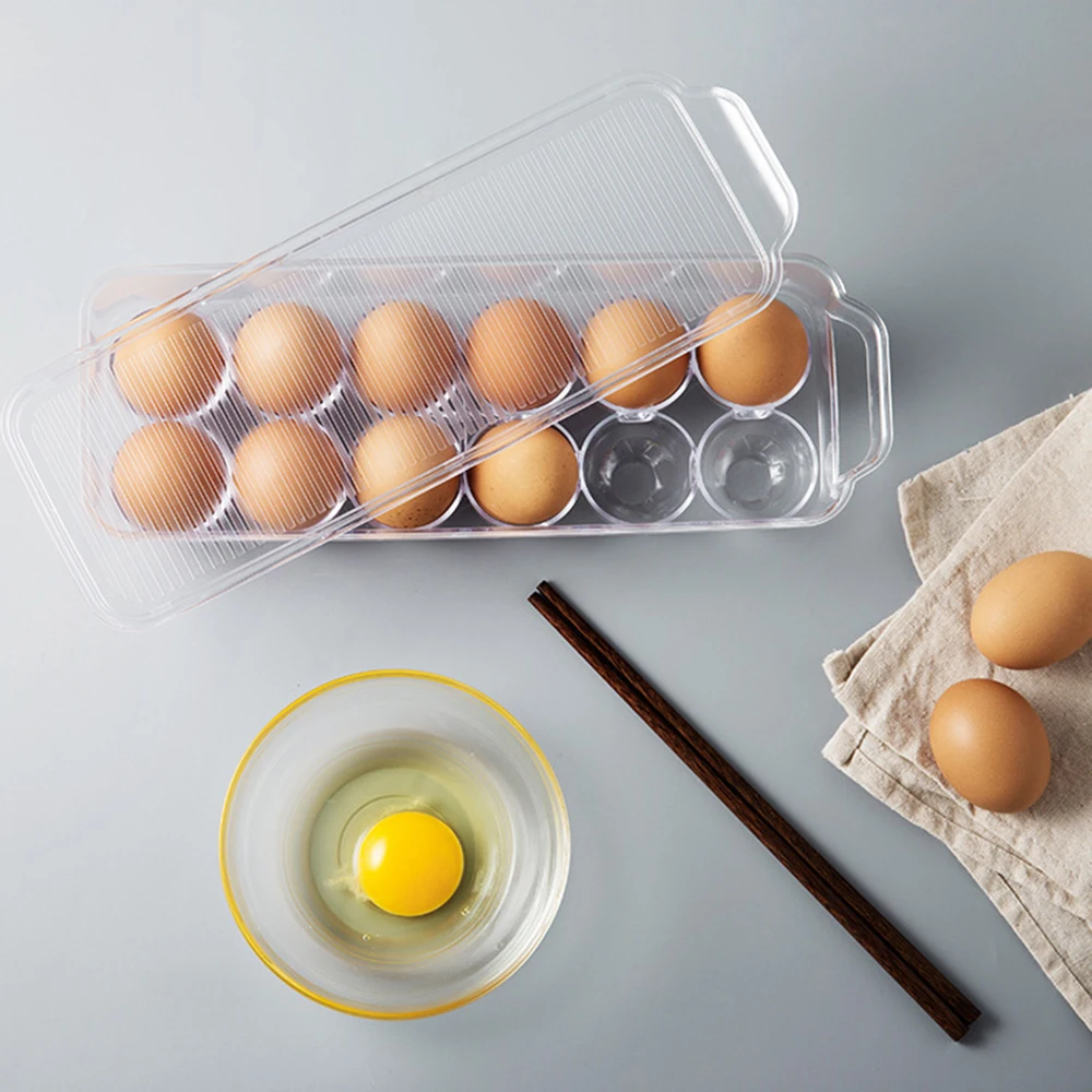 

12/18 Cells Refrigerator Fresh Box Egg Storage Container Case Wild Storage Box Multifunctional Eggs Crisper