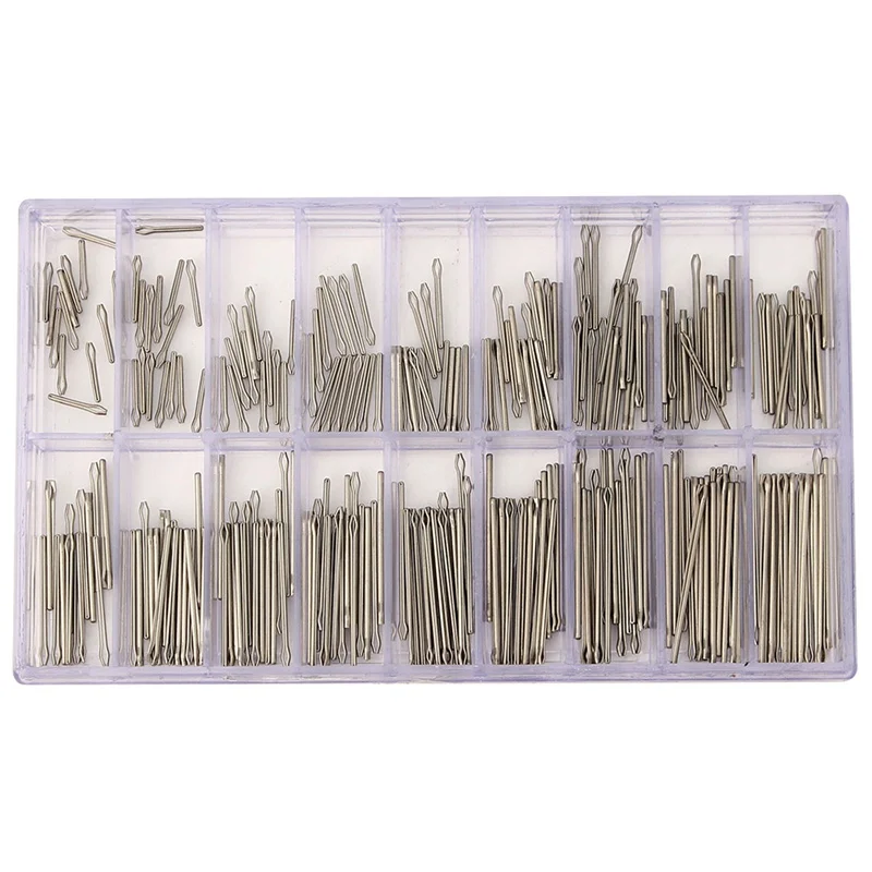 

360PCS 8-253mm Stainless Steel Watch for Band Link Cotter Pins Tool Set Watchmaker Watch Repair Tools