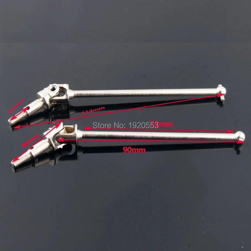 HSP 108015 Steel Universal Joint Drive Shaft CVD Dog Bone Transmission For HSP 1/10 Redcat Volcano Epx PRO Monster Truck 94111|Parts & Accessories| - AliExpress