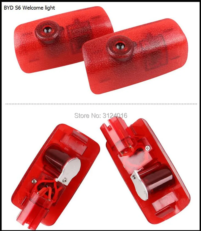 

2PC X dahosun Car Door Welcome Logo Light for BYD S6 2011-2014 S7 2015 E6 2012-2016 G6 2011-2013 Tang Song Qin Series door step