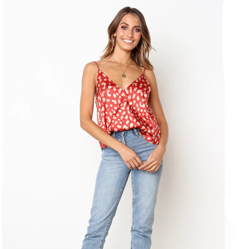 leopard print backless top