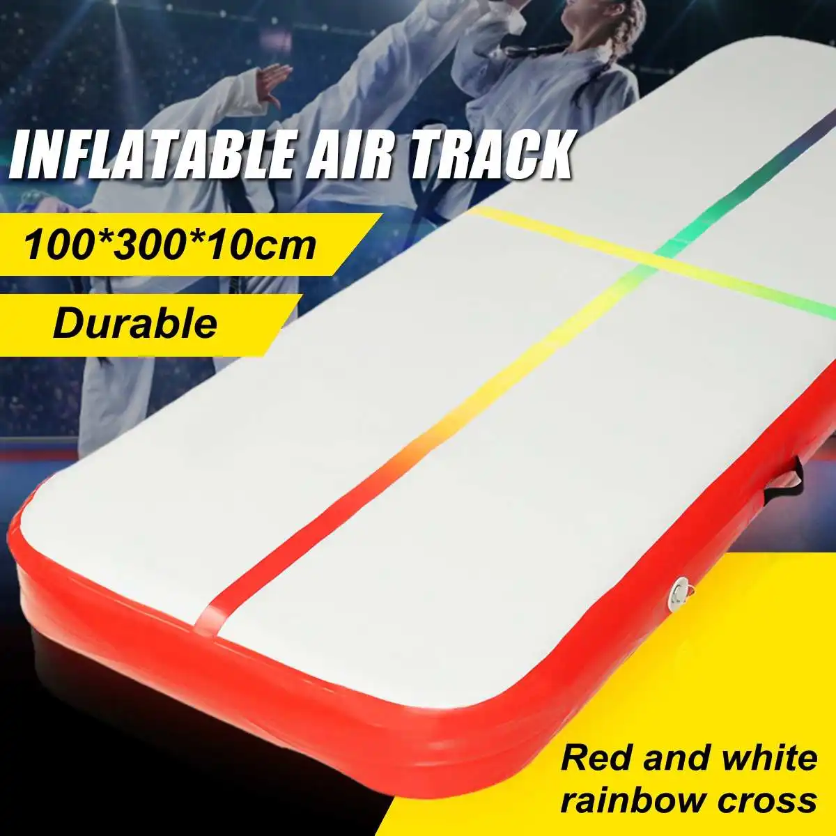 AirTrack تراجع الهواء المسار التمارين الرياضية قابلة للنفخ الطابق الترامبولين مضخة هواء كهربائية للاستخدام المنزلي/التدريب/التشجيع/الشاطئ