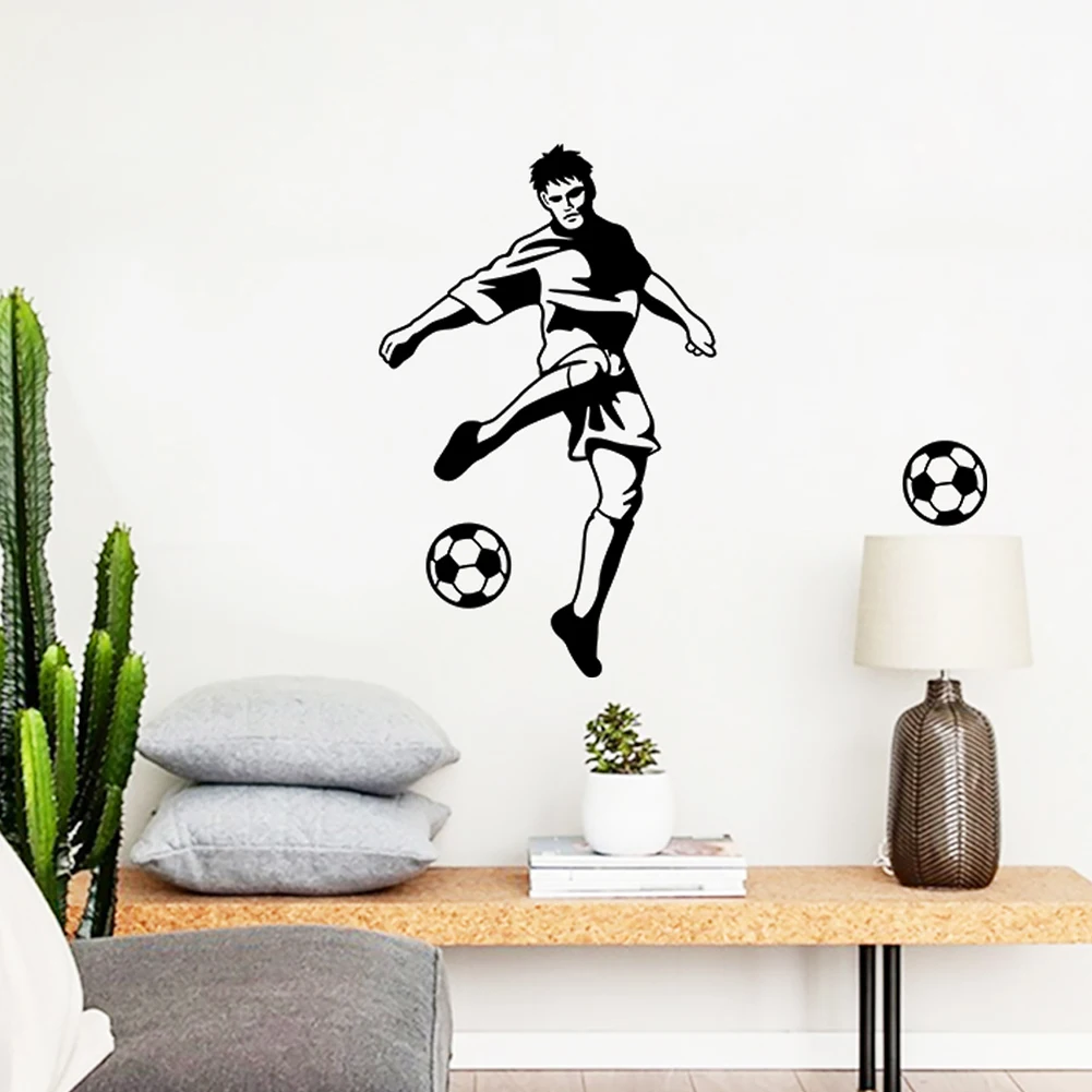 Vinilo Decorativo пинающая Наклейка на стену футбольный мяч креативная настенная