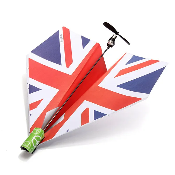

High Quality Outdoor Sports DIY Folding Elect ric Power Paper Aircraft Conv ersion Kit Toy Gift Airplane Model Educational Toys