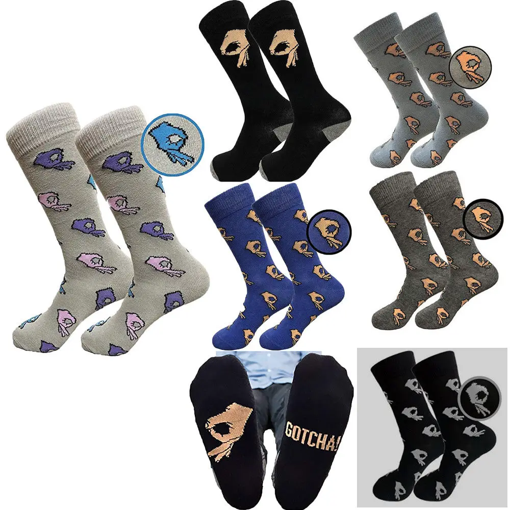 

2019 New High Quality Fashion Unisex Men Women OK Gesture Socks Crazy Funny Novelty Printed Sock Casual Comfy Sport Cotton Socks