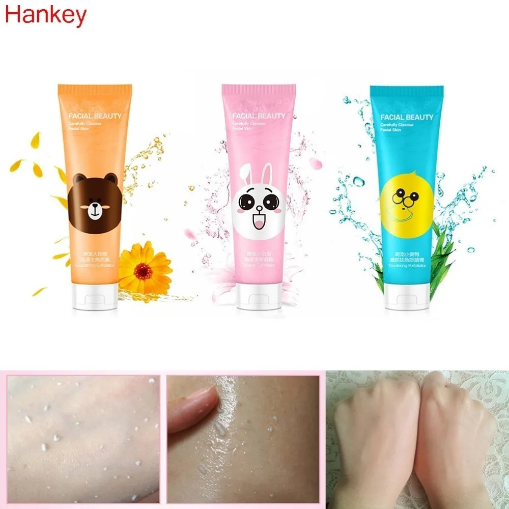 

HANKEY Peeling Facial Cleanser Natural Exfoliating Facial Whitening Brightening Face Exfoliator Peeling Cream Scrub Gel