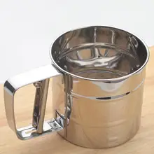 Сито для муки сито из нержавеющей стали сито для муки просеиватель ручной сахарной глазури шейкер механический шейкер для выпечки сито кухонные инструменты