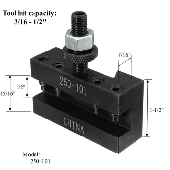 

Quick Change Turning and Facing Holder 250-101 for Lathe Tool Post Holder Quick Change Post Holder