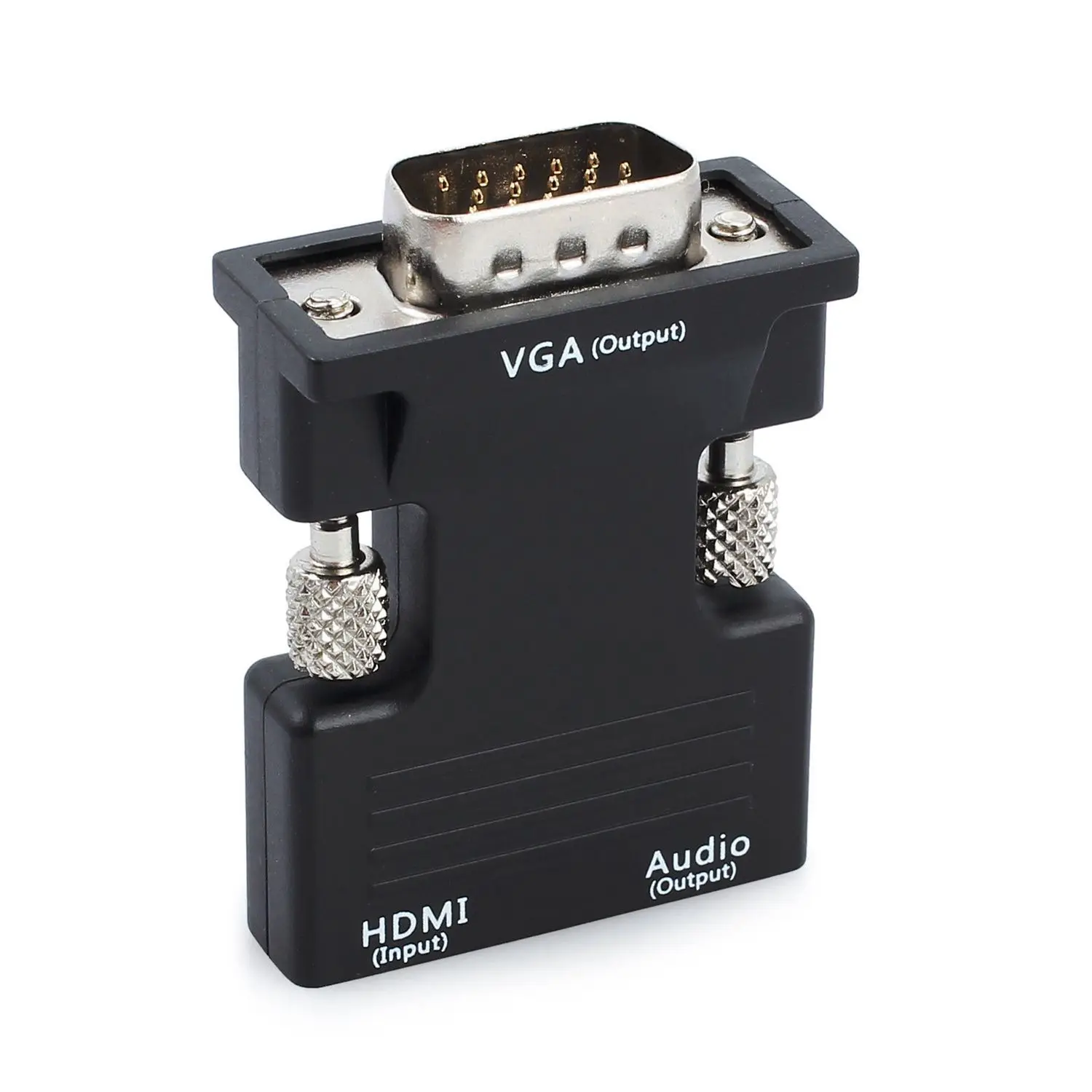  AAAE Top-1080P HDMI Femmina a VGA Maschio con Cavo di Uscita Audio Converter Adapter