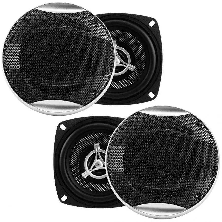 Equipo de sonido 2 шт. 4 дюймовые автомобильные аудио коаксиальные колонки музыкальные