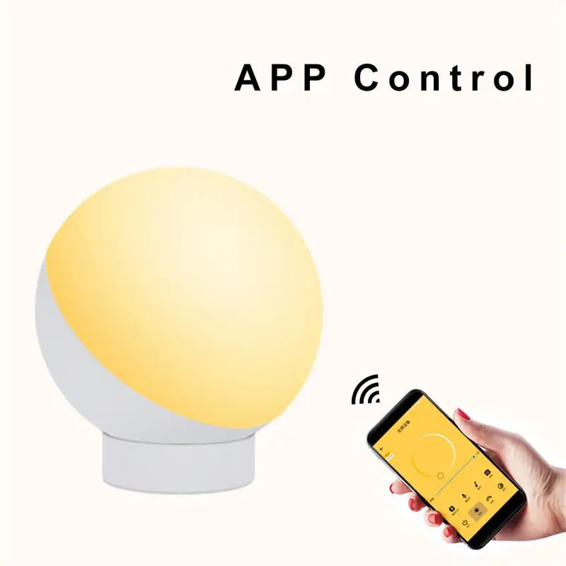 7 Вт смарт настольная лампа Led ночник RGB Wifi приложение дистанционное управление