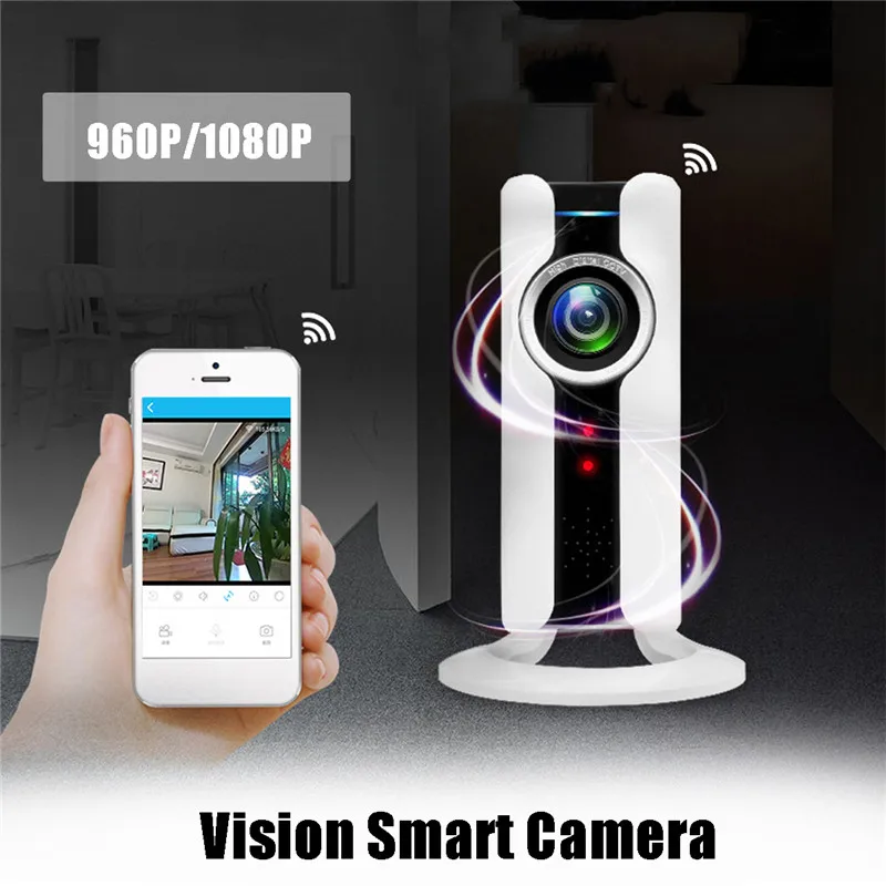 

180 Degree 960P/1080P US/EU Plug Wifi Panoramic Camera Two Modes Of Viewing Home Security Smart Camera Night Vision