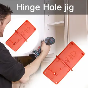 

1/2/3 Pcs 35MM 40MM Hinge Hole Jig Hole Drilling Guide Locator Opener Template Hinge Door Cabinets Woodworking Tool
