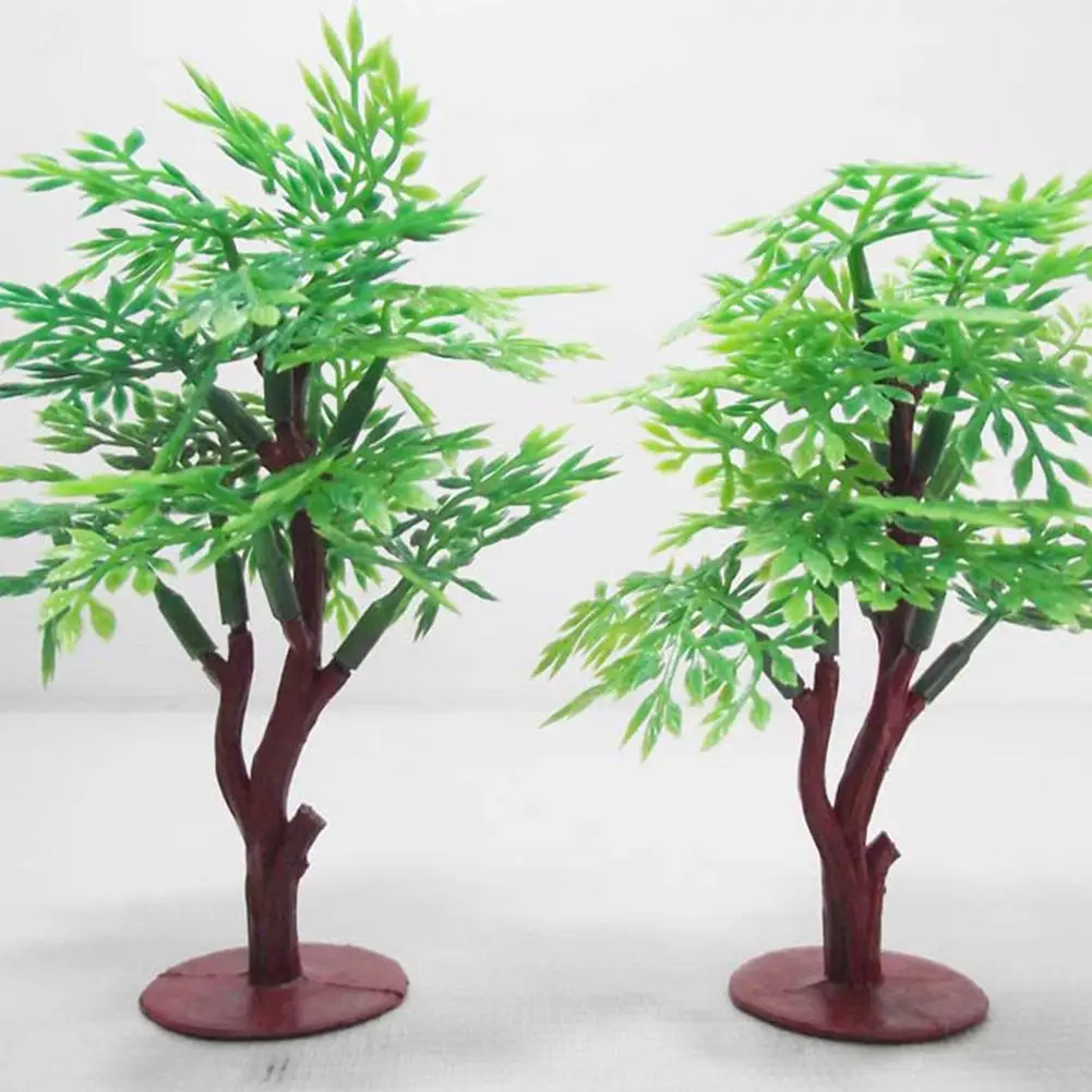 

RCtown 10cm Vivid Simulation Green Pagoda Tree Assemble Model Railway Park Layout Scenery Dollhouse Decor