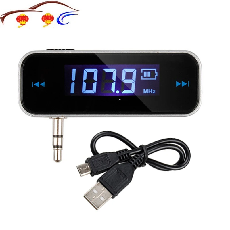 New Mini Wireless Transmitter 3.5mm In-car Music Audio FM For iPod Mobile for iPhone Electronic Car MP3 Player | Автомобили и