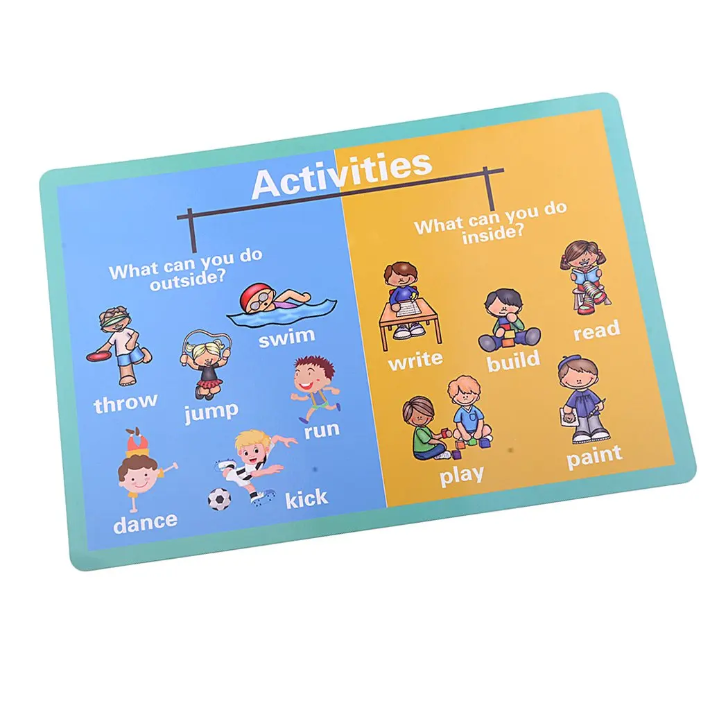  6 Pcs Home Hanging Images Picturtes Teaching Materials Early Learning Educational Toys for Children - 32972602106