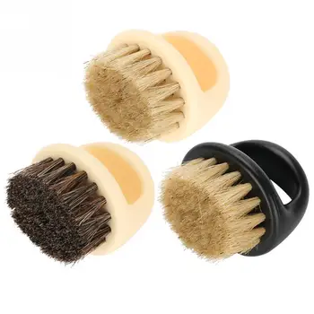 

3 Styles Men Boar Hair Bristle Beard Brush Shaving Comb Face Massage Handmade Yellow Mustache Brush Beard Care Beardshaper Tool