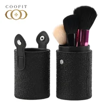 Coofit дорожный пустой держатель для кистей для макияжа из искусственной кожи косметические кисти для Путешествий Держатель для ручек Органайзер контейнер для макияжа