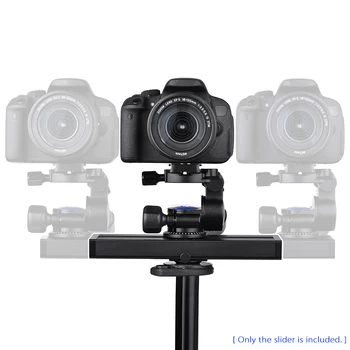

Mini 2-Way Damping Camera Slider Track Video Rail 34cm/13.4" Sliding Length for Canon Nikon Sony DSLR Camcorder Smartphone