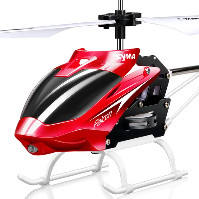 SYMA W25 2CH Крытый небольшой RC Электрический алюминиевый сплав удаленного Управление вертолет с гироскопом устойчивостью аварии RC игрушки RTF для детей
