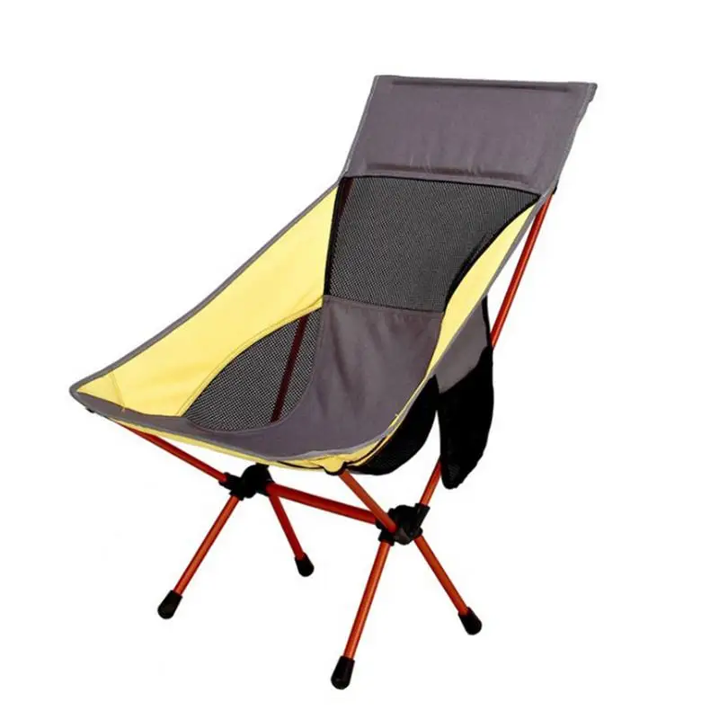 

Portable Collapsible Moon Folding Chair Fishing Camping Outdoor Hiking Seat Garden Ultralight Aluminum Alloy Office Furniture